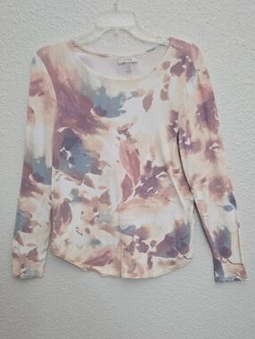 Cupio Womens Floral Long Sleeve Top Size M
